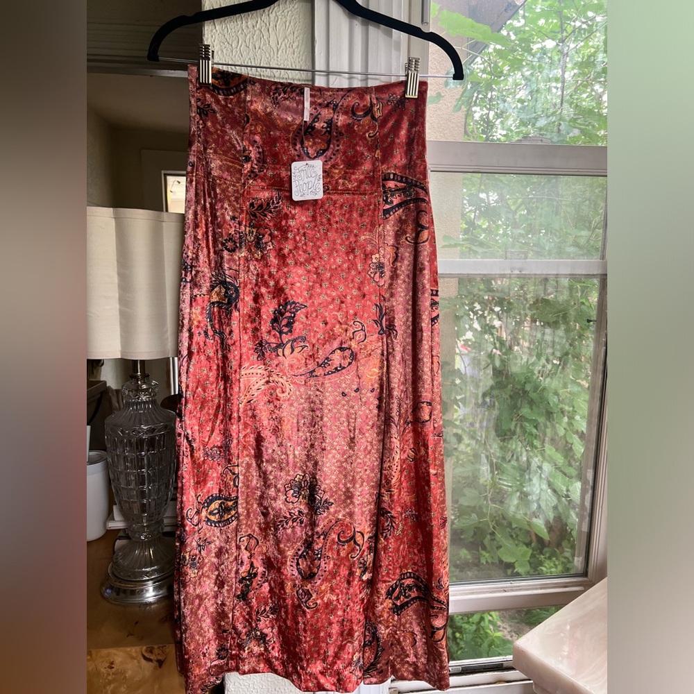 Free People Romano Midi Skirt